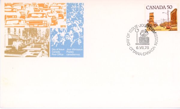 Canada FDC#723 - Prairie Street Scene (1978) 50¢