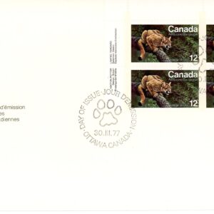 Canada FDC#732 - Eastern Cougar (1977) 12¢ PB