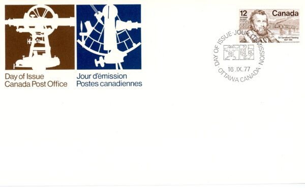 Canada FDC#739 - Sir Sandford Fleming (1977) 12¢