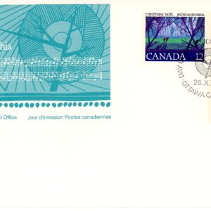 Canada FDC#741-3 - Christmas-First Christmas Carol (1977) 1 x 10¢, 1 x 12¢, 1 x 25¢