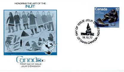 Canada FDC#748 - Seal Hunter (1977) 12¢