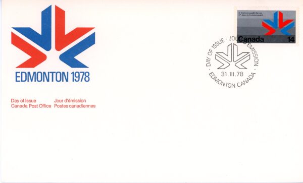 Canada FDC#757 - Games' Emblem (1978) 14¢
