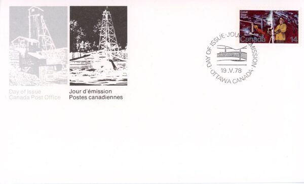 Canada FDC#765 - Cobalt Silver Mine (1978) 14¢
