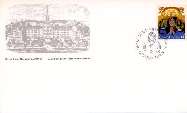 Canada FDC#768 - Marguerite d'Youville (1978) 14¢