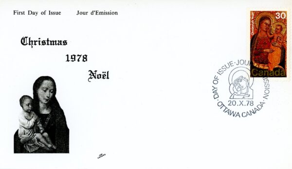 Canada FDC#775 - Virgin and Child (1978) 30¢ - Image 2