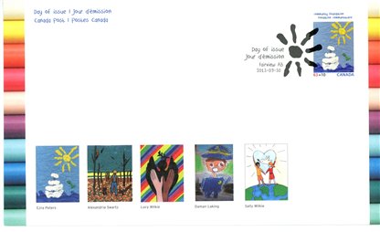 Canada FDC - Semi-Postal #B20 - Floating Adrift, by Ezra Peters () 63¢ + 10¢