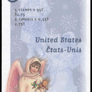 Canada Booklet #223 - Angel with toys (1999) 5 x 55¢