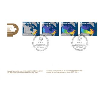 CANADA POST COVER - 1981 - CPC PROCLAMATION DAY 