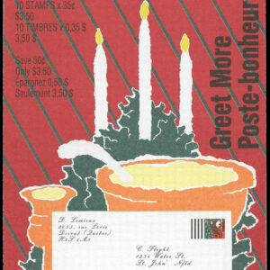 Canada Stamp Booklet - #BK133 (1991) $3.5