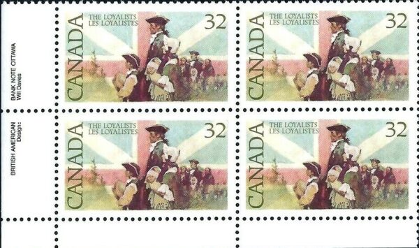 Canada PB#1028 - Loyalists and British flag (1984) 32¢