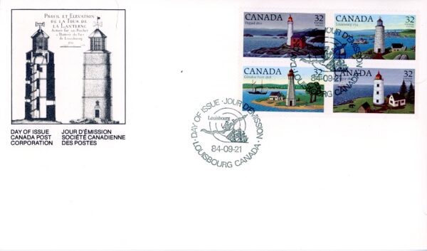 Canada FDC#1035A-v1 - Gibraltar Point, ON 1808 (1984) 32¢