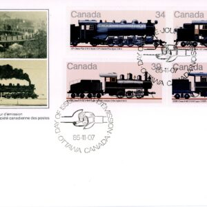 Canada OFDC#1072a and 1074A - Canadian Locomotives