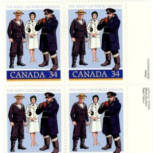 Canada Stamp PB#1075 - Naval Personnel (1985) 34¢