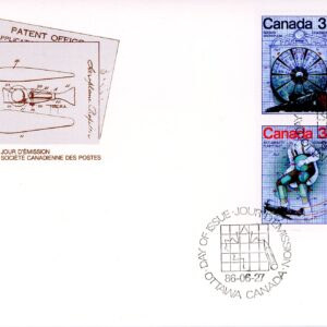 Canada OFDC #1102a - Canada Day - Science and Technology - 1 (1986) 4 x 34¢