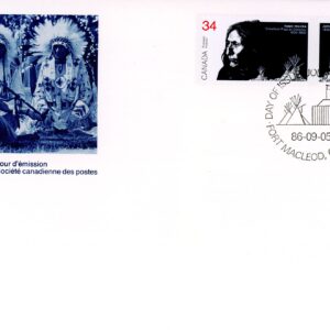 Canada OFDC #1109a - Peacemakers of the Prairies (1986) 2 x 34¢