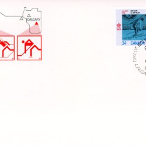 Canada OFDC #1111-2 - 1988 Olympic Winter Games (1986) 2 x 34¢
