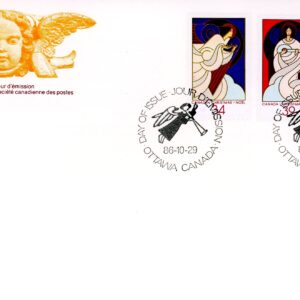 Canada OFDC #1113-5 - Christmas-Angels (1986) 1 x 34¢, 1 x 39¢, 1 x 68¢