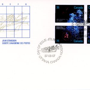 Canada OFDC #1144a - Shipwrecks (1987) 4 x 36¢