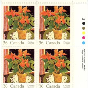 Canada Stamp PB#1148 - Poinsettia (1987) 36¢