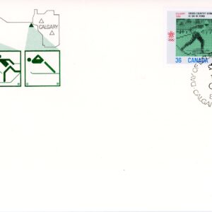 Canada OFDC #1153a - 1988 Olympic Winter Games (1987) 2 x 36¢