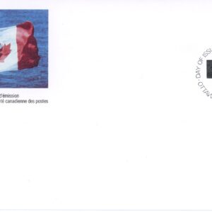Canada OFDC#1169 - Flag over Mountains (1990) 40¢