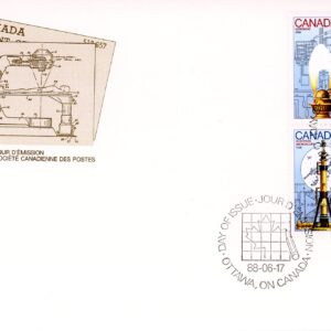 Canada OFDC #1209a - Canada Day-Science and Technology-3 (1988) 4 x 37¢