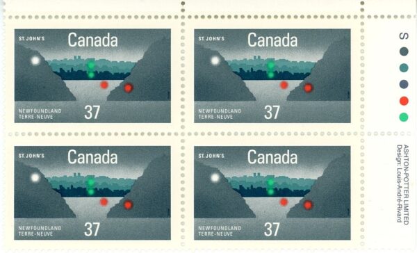 Canada PB#1214 - St. John's Harbour (1988) 37¢
