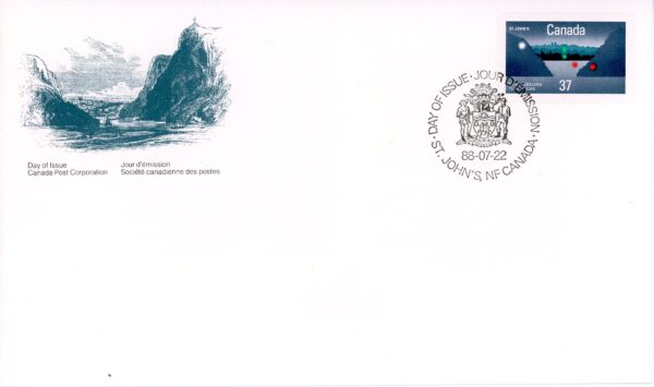 Canada OFDC #1214 - St. John's Harbour (1988) 37¢