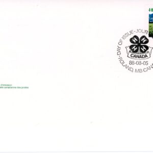 Canada OFDC #1215 - Rural scene and 4-H project (1988) 37¢