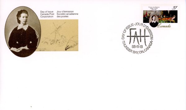 Canada OFDC#1227 - Frances Ann Hopkins (1988) 37¢