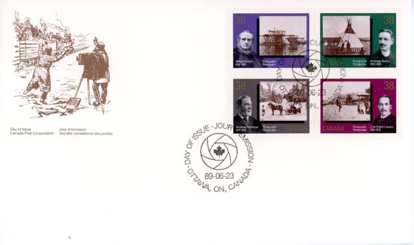 Canada OFDC #1240a - Canadian Photography (1989) 4 x 38¢
