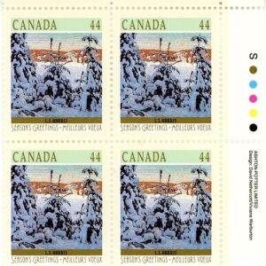 Canada Stamp PB#1257 - Snow II (1989) 44¢