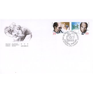 Canada OFDC#1265a - Norman Bethune (1990) 2 x 39¢