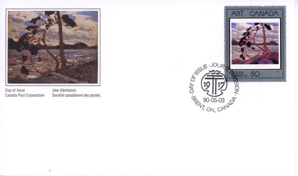 Canada OFDC #1271 - The West Wind (1990) 50¢