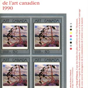 Canada Stamp PB#1271 - The West Wind (1990) 50¢