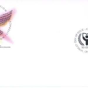 Canada OFDC #1288 - Symbolic bird (1990) 39¢