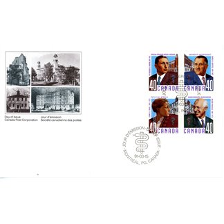 Canada OFDC #1305a - Canadian Doctors (1991) 4 x 40¢