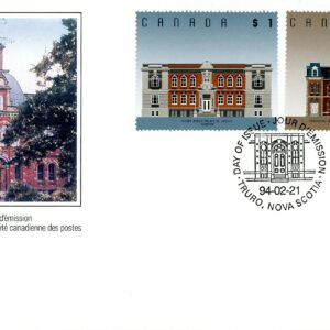 Canada OFDC - 1994 #1375-76 Architecture $1 & $2