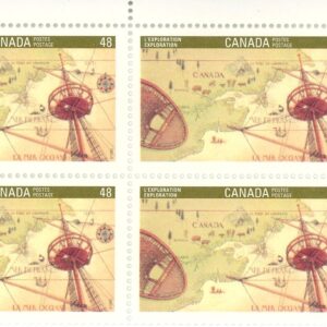 Canada Stamp PB#1406 - Exploration (Cartier) (1992) 48¢