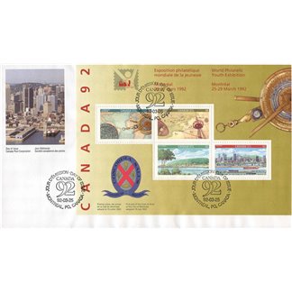 Canada FDC#1407a - Canada 92 (1992) 2 x 42¢, 1 x 48¢, 1 x 84¢