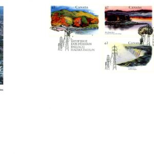 Canada FDC#1412a - Heritage Rivers-2 (1992) 5 x 42¢