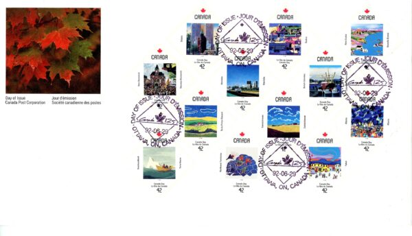 Canada FDC#1431a - Canada Day (1992) 12 x 42¢ - Image 2