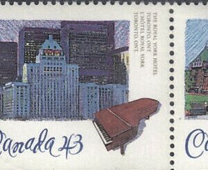 Canada Stamp #1471a - Historic CPR Hotels (1993) 5 x 43¢