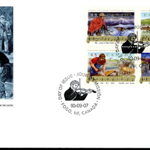 Canada OFDC #1494a - Canadian Folklore-4 (1993) 4 x 43¢