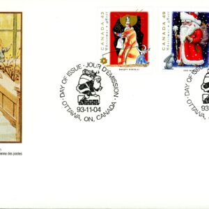 Canada OFDC#1499-1501 - Christmas Personages (1993) 1 x 43¢, 1 x 49¢, 1 x 86¢