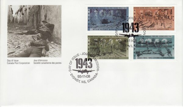 CANADA FDC #1506A -1993 The 50th Anniversary of Second World War - Image 2