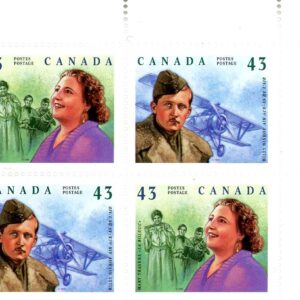 Canada Stamp PB#1526aii - Great Canadians (1994) 2 x 43¢