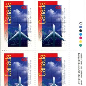 Canada Stamp PB#1528 - Multi-engine Jet Aircraft (1994) 43¢
