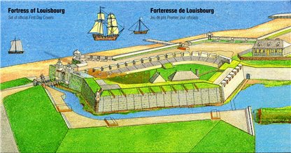Canada OFDC #1547-1551 - Fortress of Louisbourg, Nova Scotia (1995) 5 x 43¢