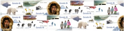 Canada Stamp #1578b - The Arctic (1995) 10 x 45¢